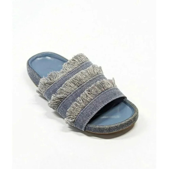 Joie Women's Jaden Dark Denim Pool Slide Sandals Size 36.5 EU (MSRP $228) - Picture 2 of 8